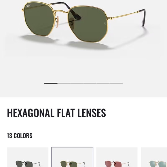 Ray-Ban Hexagonal Flat Sunglasses